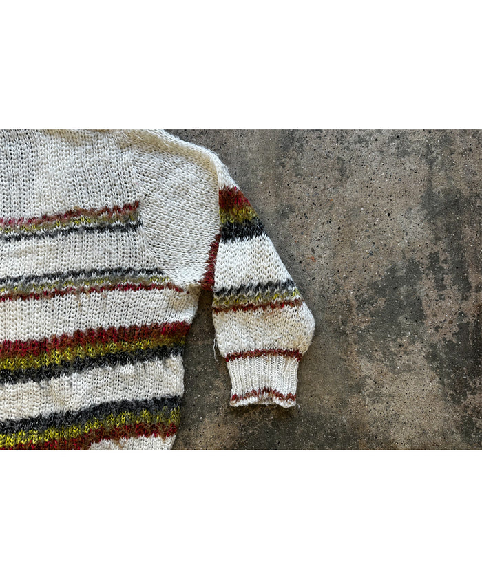 90's Vintage Striped Cardigan Sweater