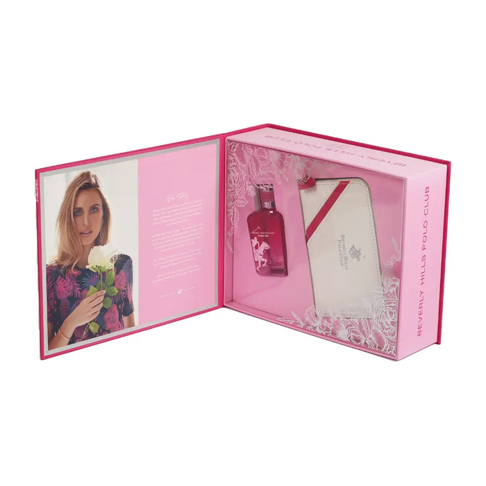 beverly hills polo club passion edp 100ml wallet set for women