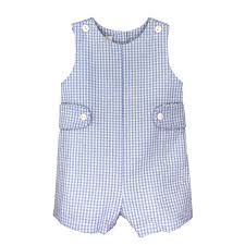 Blue Seersucker Sunsuit