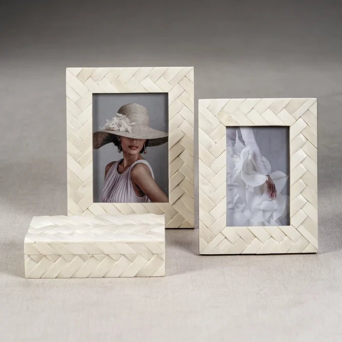 Braided Bone Photo Frame