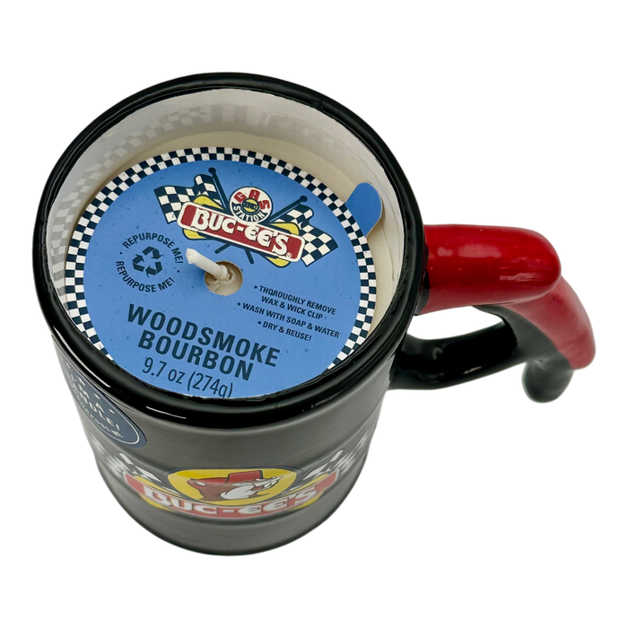 Buc-ee's novelty candle - Fuel pump barrel design