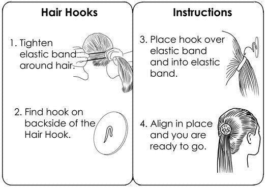 How to use Celtic Hair Hook - Purple Triangle Ponytail Holder for Women step by step