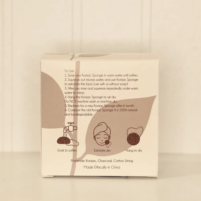 Charcoal Konjac Sponge