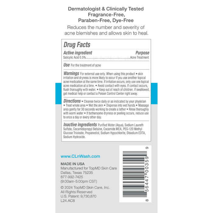 CLn Acne Cleanser 8oz 3-Pack