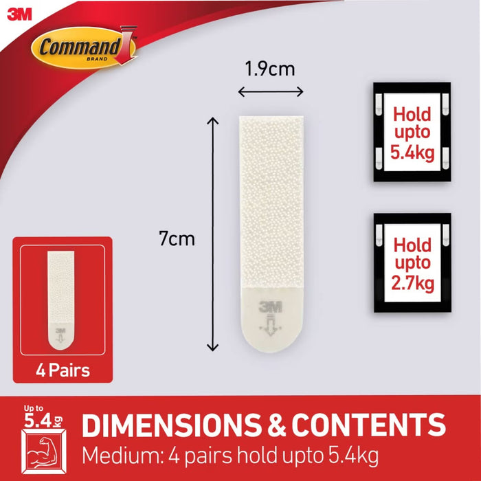 Command White Medium Picture Hanging Strips 4 Pairs - 24 Pack