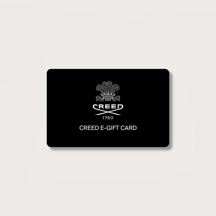 Creed 1760 E-Gift Card - Black Card Front View, Luxury Fragrance Gift Card | Creed Boutique