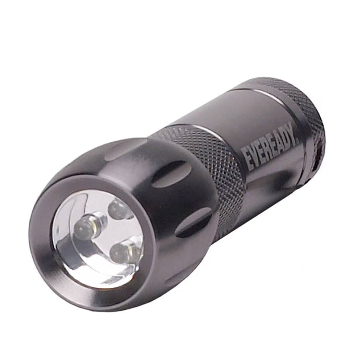 Eveready Compact Metal LED Flashlight with 3 Batteries, Up to 80 meters - 6 Pack