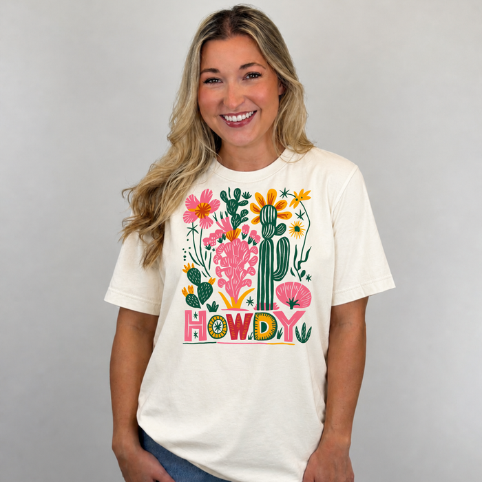 Howdy Cactus and Flowers #26148