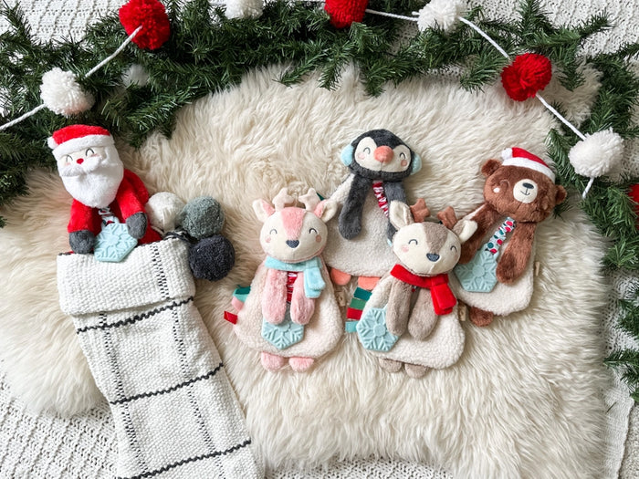 Itzy Ritzy Itzy Lovey Holiday Plush with Teether - Penguin
