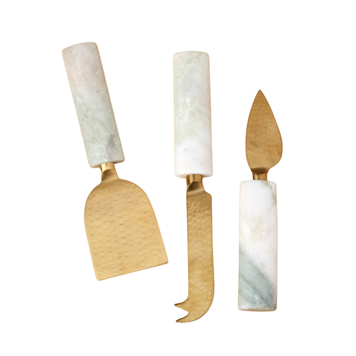 Lady Onyx Marble Cheese Set