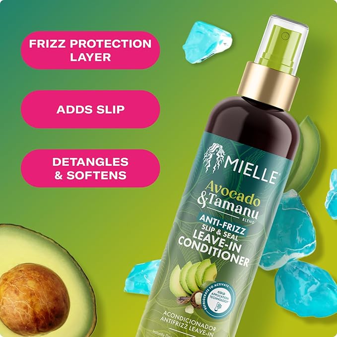 Mielle Organics Avocado & Tamanu Hair Leave In Conditioner Spray for Frizz Control - 8 oz