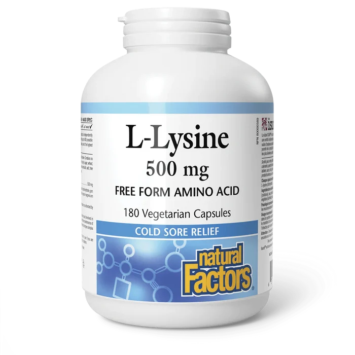 Natural Factors: L-Lysine 500 mg