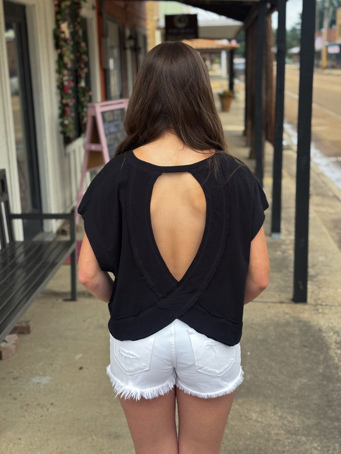 Out & About Top BLACK