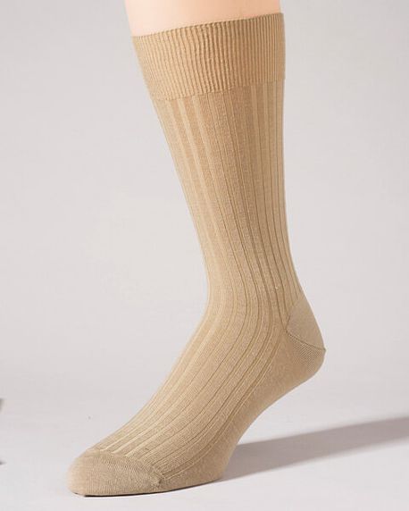 Pantherella Stretch Wool Ankle Socks - Beige - Country Collection