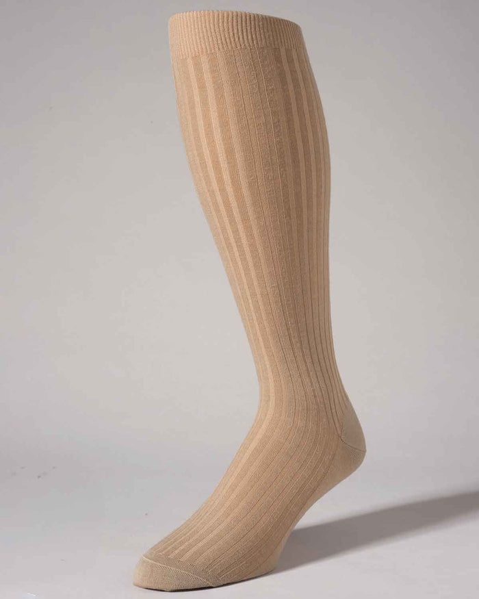 Pantherella Stretch Wool Knee Socks - Beige - Country Collection