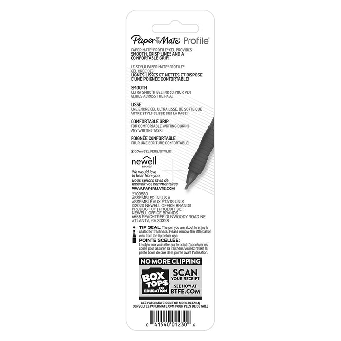 Paper Mate Profile Black Gel Pens - 2 Ct - 48 Pack