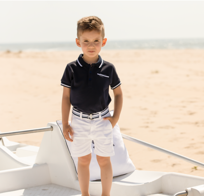 PATACHOU White twill shorts