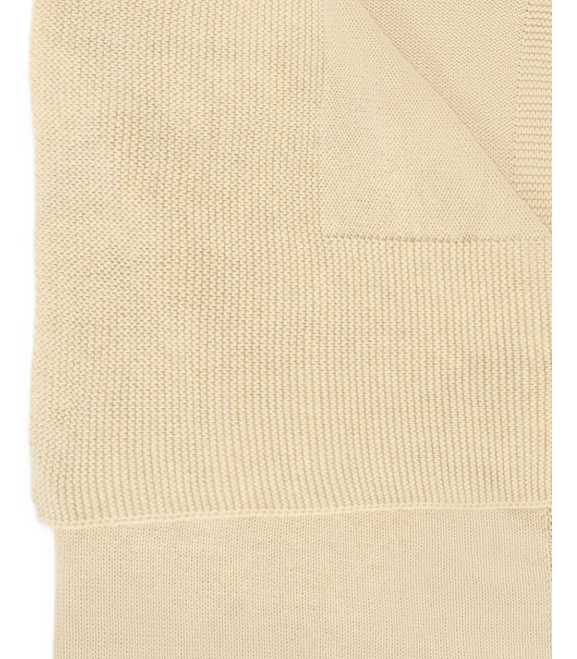 PAZ RODRIGUEZ RIBBED KNITTED BABY BLANKET