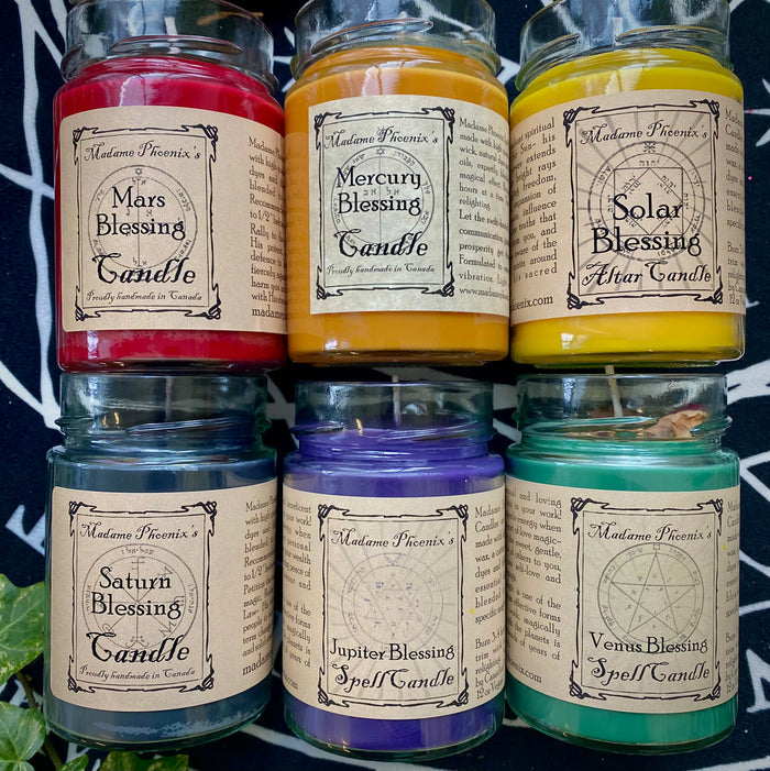 Planetary Magic Spell Candles (FULL SET)