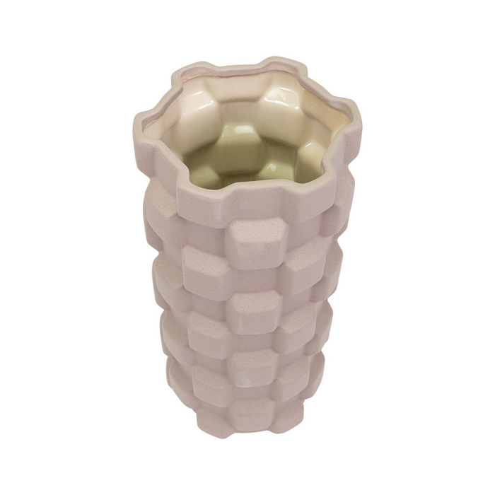 Raised Square Ceramic Vase