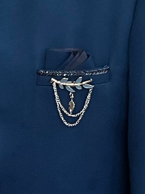 SALE! Petrol Blue - PREMIUM Slim Fit Mens BandhGala / Prince / Chinese Collar Jacket - Fantastic Fit - CS2512 09TY25