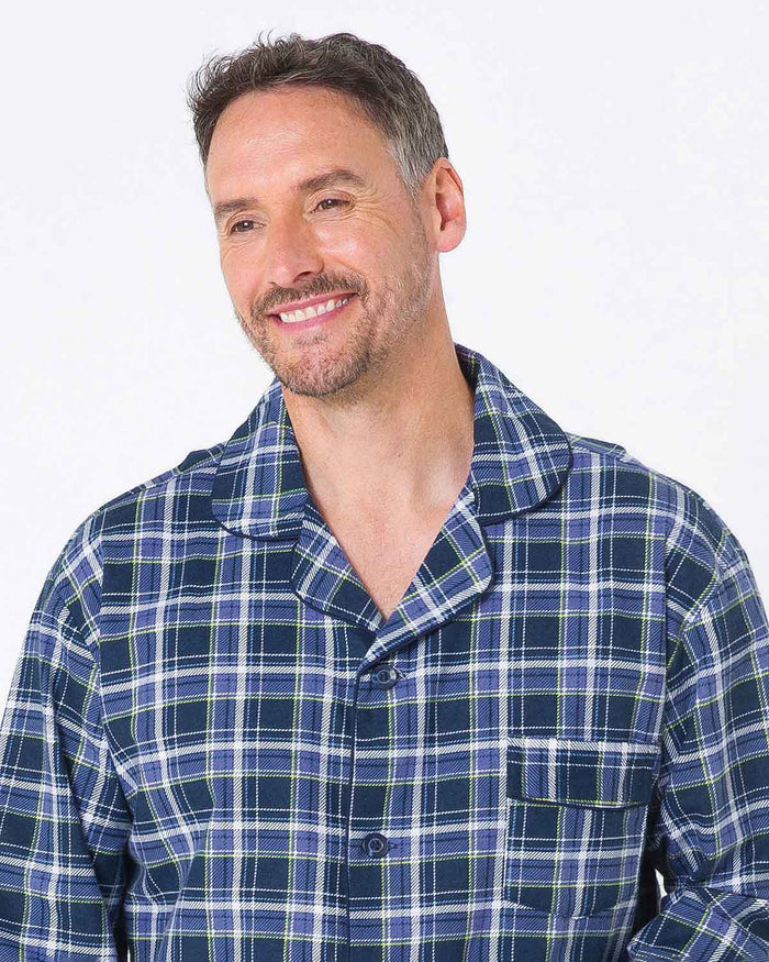 Scott Brushed Cotton Checked Pyjamas - Image 2 - Country Collection