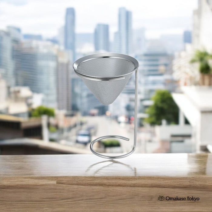 Shimomura Dripper & Stand for Tea Brewing
