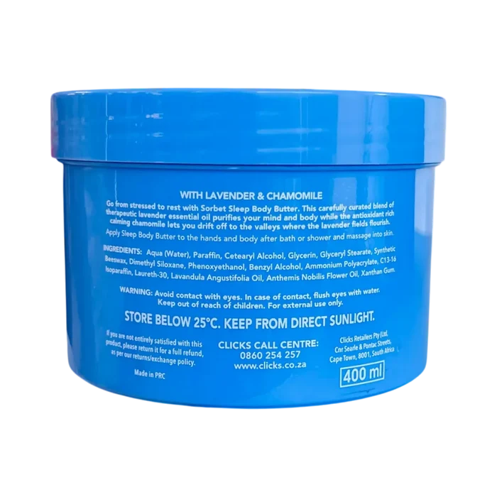 Sorbet Body Butter Sleep Aroma - 400ml