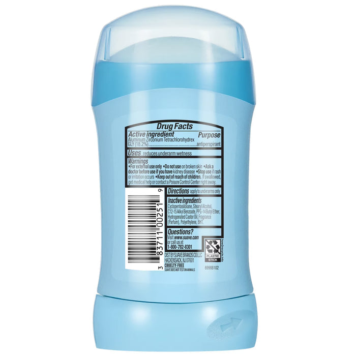 Suave Coconut Kiss Invisible Solid Antiperspirant Deodorant - 1.2 oz - 12 Pack