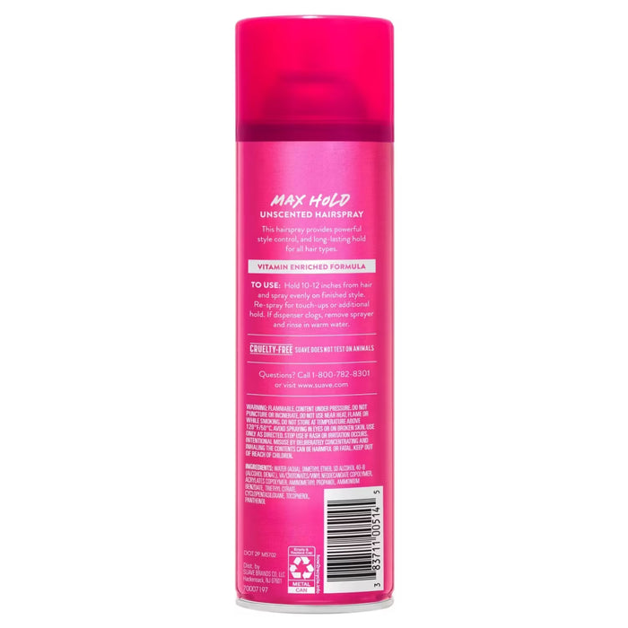 Suave Maximum Hold Aerosol Hairspray - 11 oz - 12 Pack
