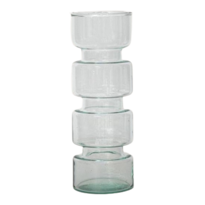 Transparent Recycled Glass Vase