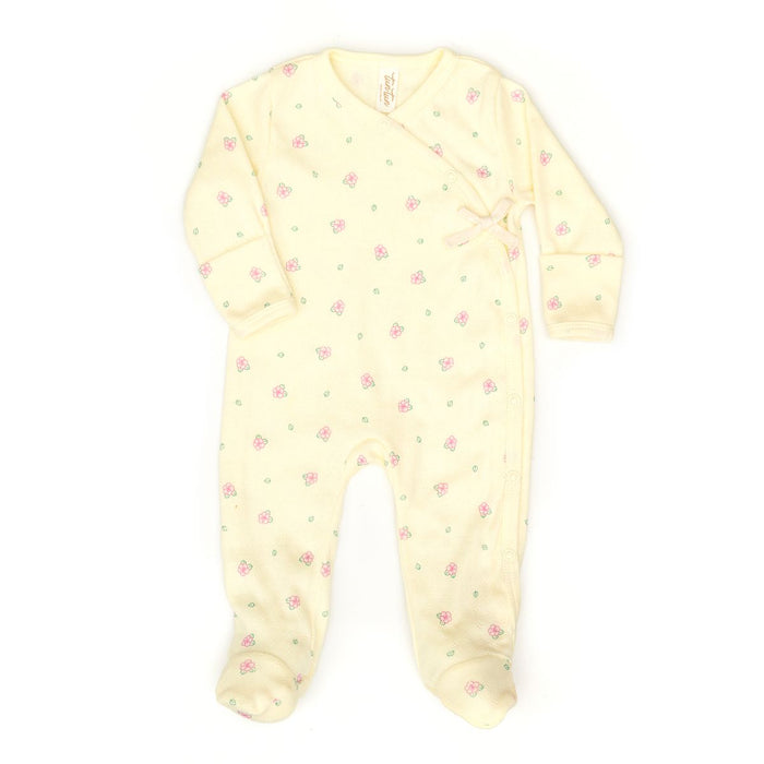 Tun Tun Milan Footie in Wax Yellow Flowers