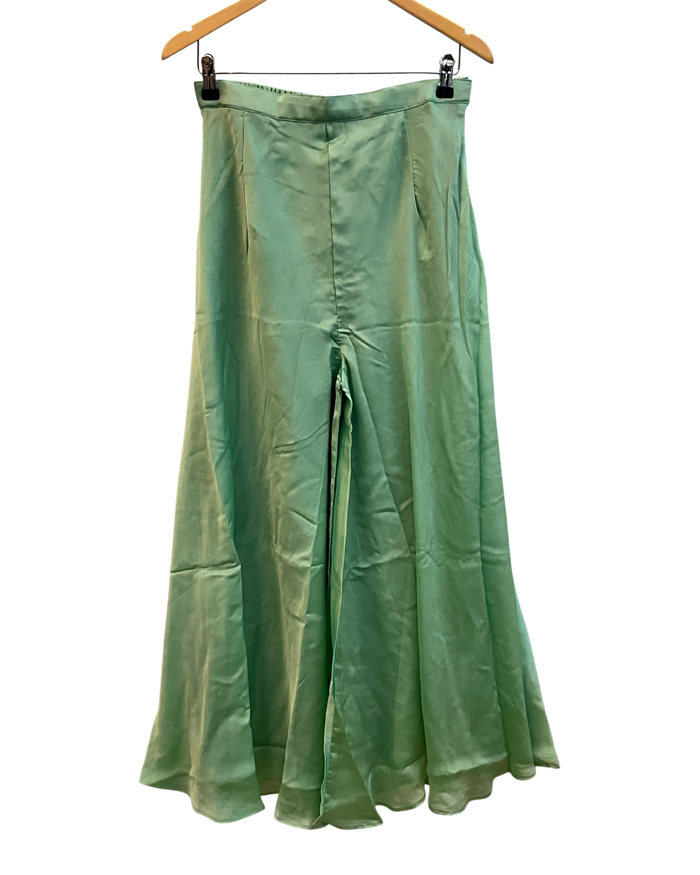 UK 12 / 38" - Sea Green - Ladies Sharara / Palazzo Trousers Suit - UK Stock - Sangeet / Henna / Weddings - OC21179 VA