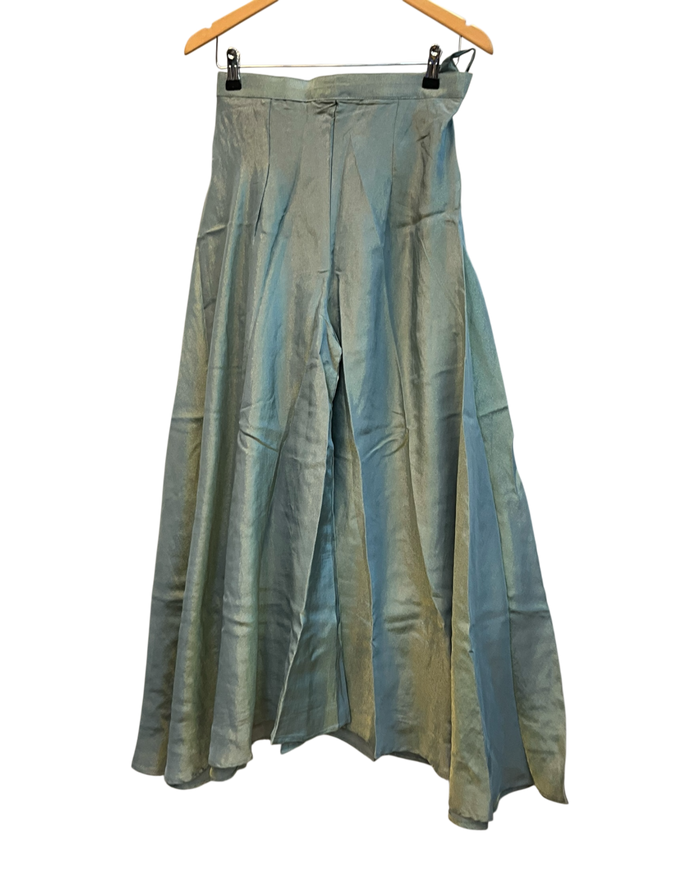 UK 12 / 38" - Sky Blue - Ladies Sharara / Palazzo Trousers Suit - UK Stock - Sangeet / Henna / Weddings - HEL23927 TP