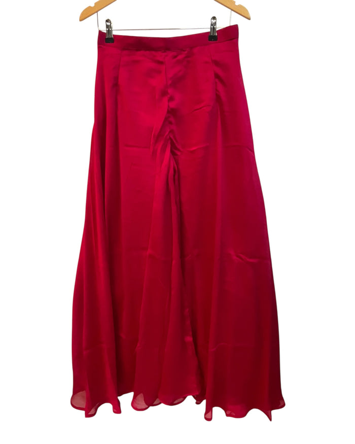 UK 14 / 40" - Magenta / Fuchsia - Ladies Sharara / Palazzo Trousers Suit - UK Stock - Sangeet / Henna / Weddings - DIL29006 VP