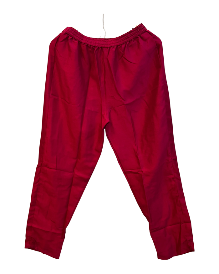 UK 16 / 42" - Fuchsia Pink - Crepe Ladies Anarkali Trousers Suit - Sangeet / Henna / Temple - OC16117 JY
