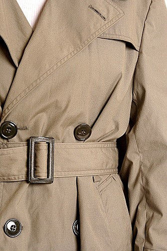USMC Spy Trench Coat-Lined Double Breasted