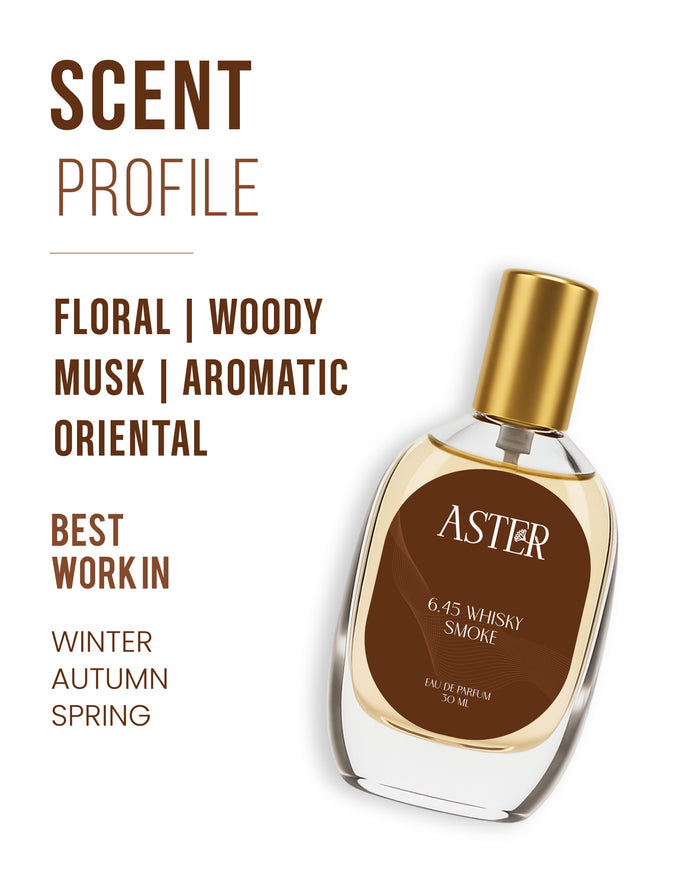 100% Organic Wisky Smoke EDP for Men 30ml bottle