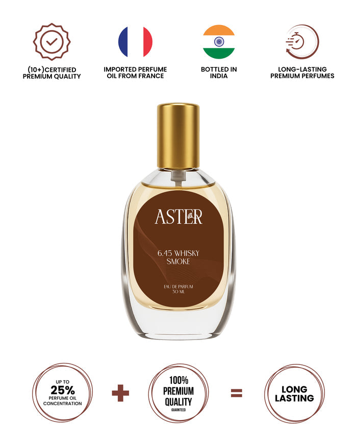 100% Organic Wisky Smoke EDP for Men 30ml bottle