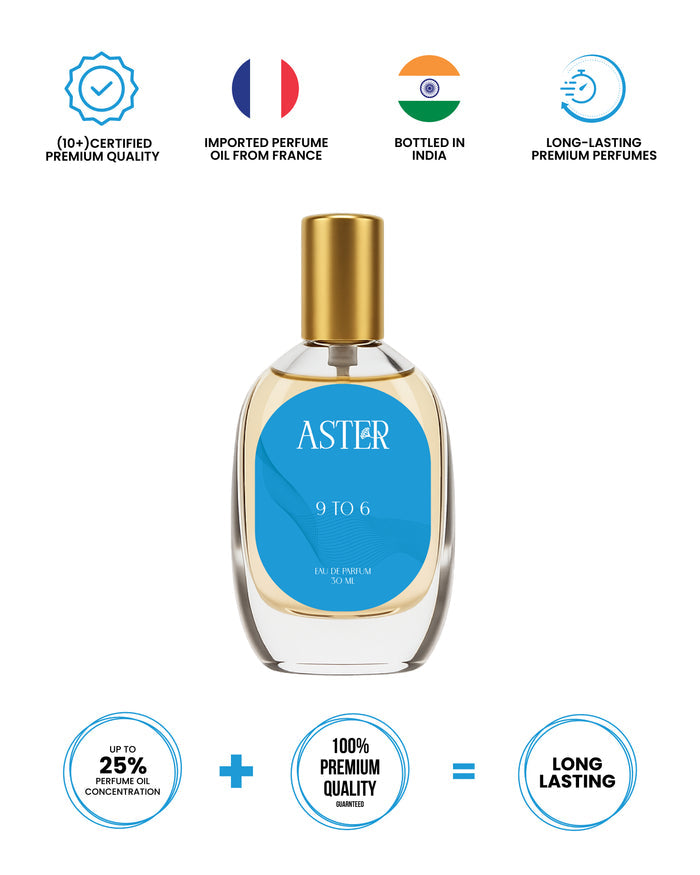 Bottle of 100% Organic 9 To 6 for Men 30ml