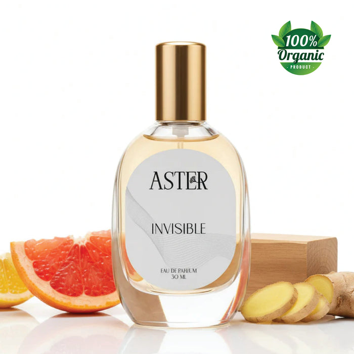 Bottle of 100% Organic Invisible for Men 30ml deodorant