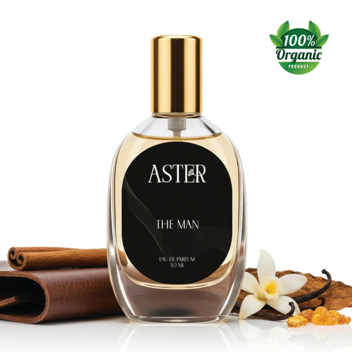 100% Organic The Man for Men 30ml bottle with dropper