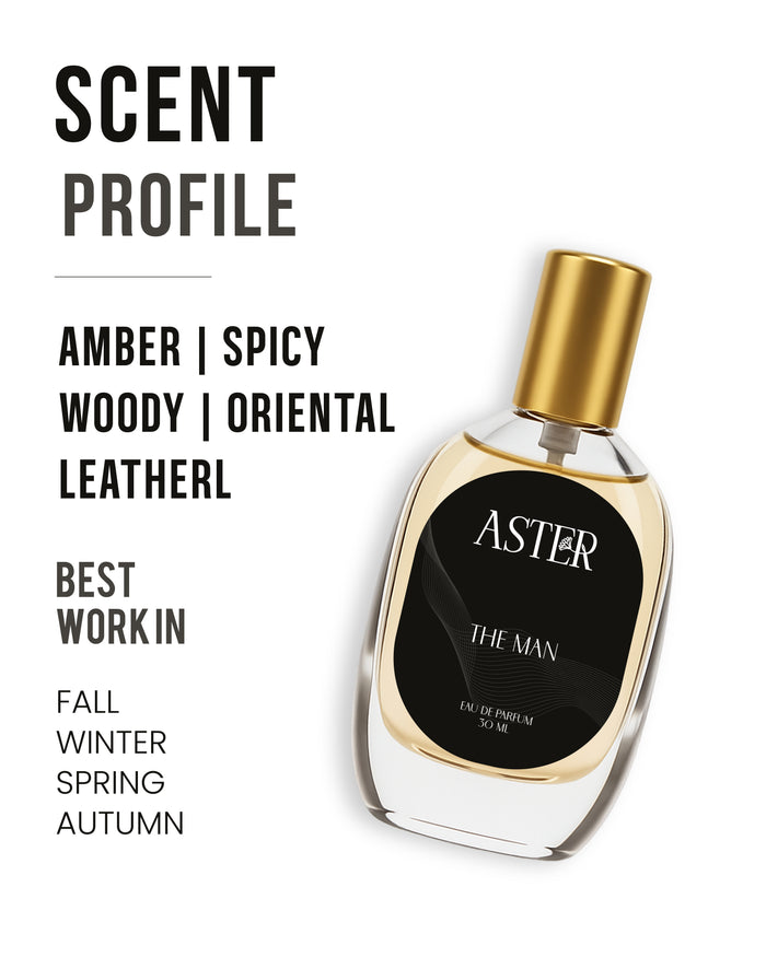 The Man for Men 30ml organic serum bottle