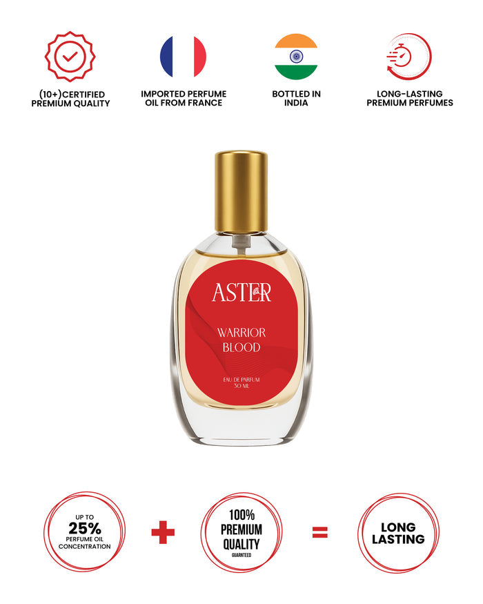 Bottle of 100% Organic Warrior Blood for Men 30ml