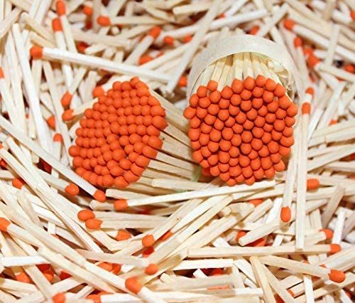 200 Pumpkin Orange Tip Matches