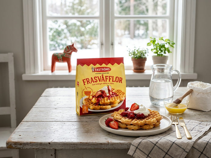 3 x Ekströms Frasvåfflor 420g (14.82 oz) – Authentic Swedish Crispy Waffle Mix