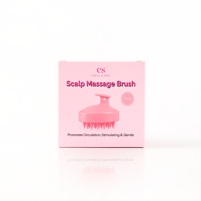 Silicone Scalp Massage Brush for hair growth and Cleansing - Cocoa and shea Kuwait
