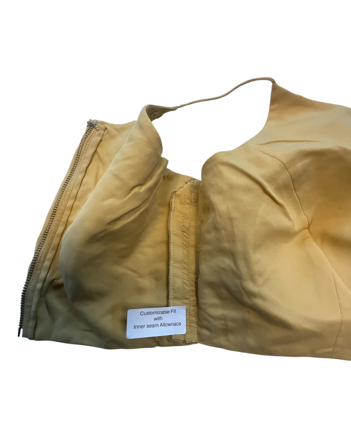 36" / UK 10 - Gold - Mirror Work Strap Saree Blouse with cups - UK Stock - Quick Delivery - RNK - R778 -KY