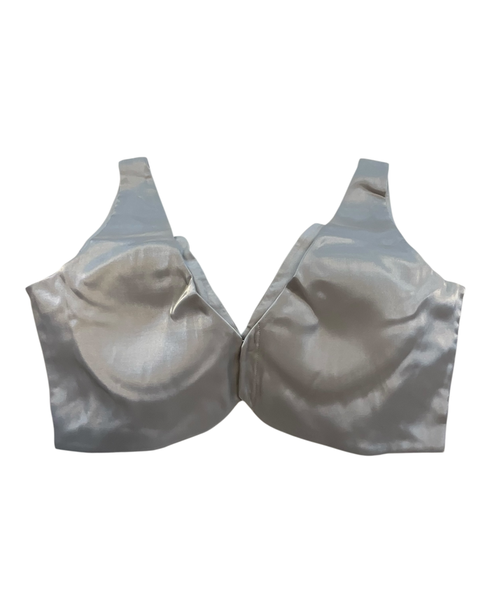 36" / UK 10 - Silver / Grey - Rich Designer Silky Saree blouse with cups,  Sleeveless - UK Stock - Quick Delivery - RNK - R900B- KK