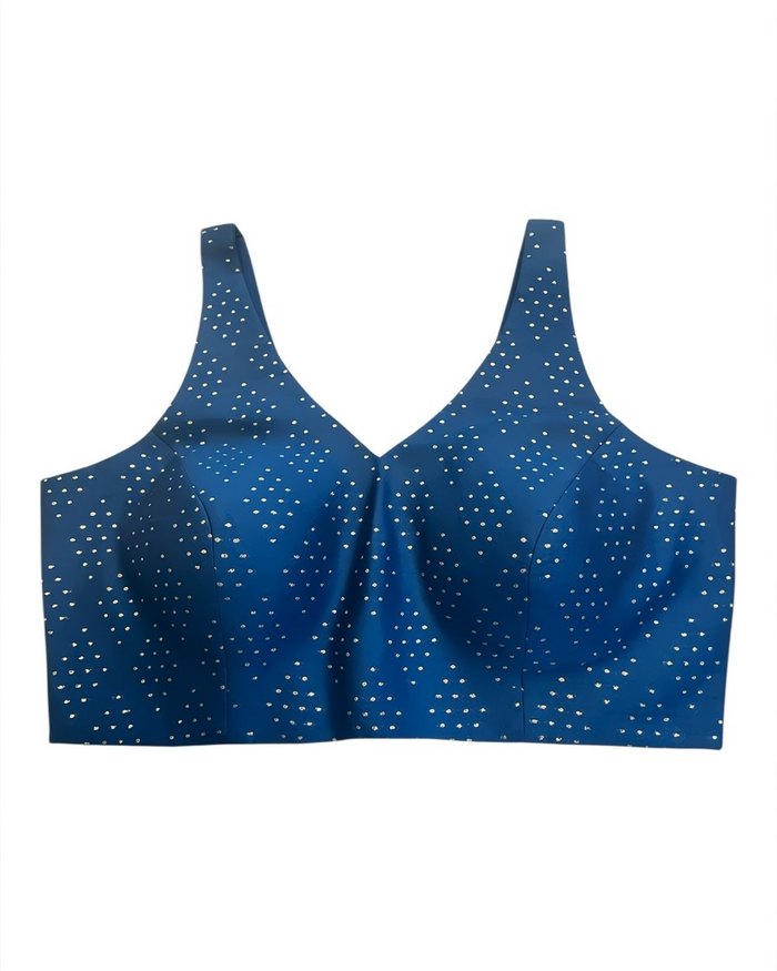 38" / UK 12 - Petrol Blue - Rich Brocade Saree blouse with cups,  Sleeveless - UK Stock - Quick Delivery - RNK - R650V KY
